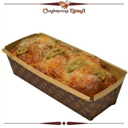 Козунак с крем шам фъстък и шоколад