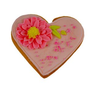 Бисквитка 8 март розово цвете