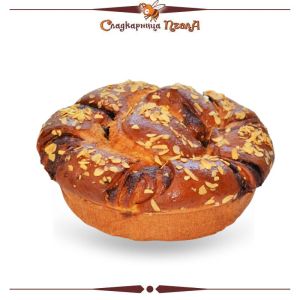Козуначен сладкиш с какаов крем 