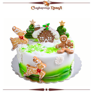 Торта Коледа с еленчета