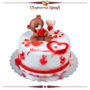 Торта Свети Валентин Мече